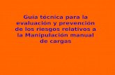 Guía técnica para la evaluación y prevención de los riesgos relativos a la Manipulación manual de cargas.