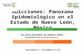 Adicciones: Panorama Epidemiológico en el Estado de Nuevo León, México DR. JESUS ZACARÍAS VILLARREAL PÉREZ SECRETARIO ESTATAL DE SALUD DE N.L. MONTERREY.