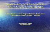 Vulnerabilidades de las Mujeres Privadas de Libertad: Efectos de su Prisión en Niños y Familia Sepúlveda, María Angélica Madrid, Febrero 2009 SEMINARIO.