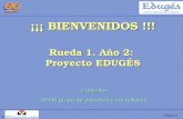 © Página 1 ¡¡¡ BIENVENIDOS !!! Rueda 1. Año 2: Proyecto EDUGÉS Consultor AFHA grupo de asesores y consultores.