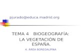 TEMA 4 BIOGEOGRAFÍA: LA VEGETACIÓN DE ESPAÑA. 4. ÁREA BOREOALPINA pjurado@educa.madrid.org.