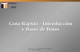 Curso C.I.O. - Guía Rápida Introducción y Bases de Datos 1 Guía Rápida - Introducción y Bases de Datos Tekhne.