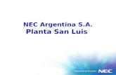 NEC Argentina S.A. Planta San Luis. NEC Argentina S.A. Planta San Luis.