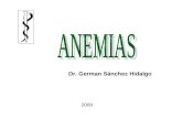 2009 Dr. German Sánchez Hidalgo. Investigar anemia cuando HOMBREMUJEREMBARAZADA HEMOGLOBINA (g/dl)