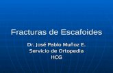 Fracturas de Escafoides Dr. José Pablo Muñoz E. Servicio de Ortopedia HCG.