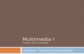 Multimedia I Profesor DI Ariel Amadío Unidad II: Productos Multimedia.
