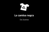 La camisa negra De Juanes. Preguntas de comprensión: 1.Juanes (Juan+Es (de Esteban) 2.Su cumpleaños es el 9 de agosto. 3.Juanes tiene 40 años. 4.Juanes.