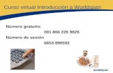 Curso virtual Introducción a Worldspan Número gratuito: 001 866 226 9826 Número de sesión 6653 898592.