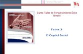 1 Tema 3 El Capital Social Curso Taller de Fortalecimiento Ético Nivel II.