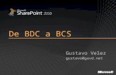De BDC a BCS Gustavo Velez gustavo@gavd.net. Overview El problema y la solución Arquitectura Listas Externas (SharePoint Designer) Visual Studio 2010.