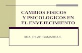 CAMBIOS FISICOS Y PSICOLOGICOS EN EL ENVEJECIMIENTO DRA. PILAR GAMARRA S.