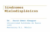 Síndromes Mielodisplásicos Dr. David Gómez Almaguer Universidad Autónoma de Nuevo León Monterrey N.L. México.