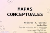 R. J. García 2005 MAPAS CONCEPTUALES Roberto J. García Antolín Área de Didáctica de la Expresión Corporal Departamento Educación UJI. Castellón.