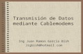 Transmisión de Datos mediante Cablemodems Ing Juan Ramon Garcia Bish Jrgbish@hotmail.com.