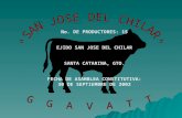 No. DE PRODUCTORES: 15 EJIDO SAN JOSE DEL CHILAR SANTA CATARINA, GTO. FECHA DE ASAMBLEA CONSTITUTIVA: 30 DE SEPTIEMBRE DE 2002.