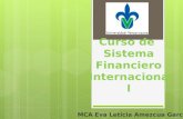 Curso de Sistema Financiero Internacional MCA Eva Leticia Amezcua García.