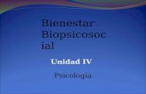 Bienestar Biopsicosocial Unidad IV Psicología. Situaciones de riesgo: Alcoholismo Drogadicción Embarazo precoz Abuso sexual Trastornos alimenticios Obesidad.
