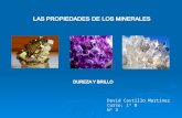 David Castillo Martínez Curso: 1º B Nº 3. INTRODUCCIÓN Los minerales son materiales que el ser humano a utilizado desde la antigüedad Los minerales son.