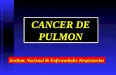 CANCER DE PULMON Instituto Nacional de Enfermedades Respiratorias.