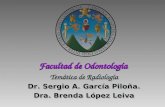 Facultad de Odontología Temática de Radiología Dr. Sergio A. García Piloña. Dra. Brenda López Leiva Temática de Radiología Dr. Sergio A. García Piloña.