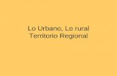 Lo Urbano, Lo rural Territorio Regional. Aprendizajes esperados Conocer las principales características del medio rural: hábitat, morfología, problemas.
