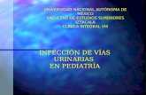 UNIVERSIDAD NACIONAL AUTÓNOMA DE MÉXICO FACULTAD DE ESTUDIOS SUPERIORES IZTACALA CLÍNICA INTEGRAL VIII INFECCIÓN DE VÍAS URINARIAS EN PEDIATRÍA.