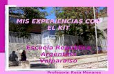 MIS EXPERIENCIAS CON EL KIT Escuela República Argentina Valparaíso Profesora: Rosa Menares.