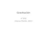 Gravitación 4ª ESO Chema Martín, 2013. INDICE Modelos del sistema solar. Leyes de kepler Estudio del Movimiento circular Ley de la Gravitación universal.