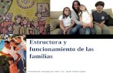 Estructura y funcionamiento de las familias Presentación realizada por: Mtro. Fco. Javier Robles Ojeda.