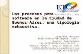Los procesos productivos de software en la Ciudad de Buenos Aires: una tipología exhaustiva. Zukerfeld, Mariano (marianozukerfeld@gmail.com);marianozukerfeld@gmail.com.
