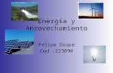 Energía y Aprovechamiento Felipe Duque Cod :223090.