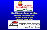 Dr. Héctor Omar Arbiza Gerente de Producción Granja Tres Arroyos División Entre Ríos.