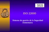 ISO 22000 Sistema de gestión de la Seguridad Alimentaria.