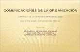 COMUNICACIONES DE LA ORGANIZACIÓN Darío Rodríguez/María Pilar Opazo CAPÍTULO VII: LA TERCERA IMPROBABILIDAD: Que el otro acepte: Comunicaciones internas.