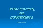 PUBLICACION DE CONTENIDOS Daniel y Sandra Daniel y Sandra.
