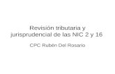 Revisión tributaria y jurisprudencial de las NIC 2 y 16 CPC Rubén Del Rosario.