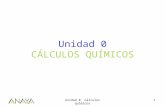 Unidad 0 CÁLCULOS QUÍMICOS 1Unidad 0. Cálculos químicos.