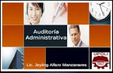 Auditoría Administrativa Lic. Jeyling Alfaro Manzanares.