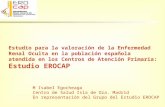 Estudio para la valoración de la Enfermedad Renal Oculta en la población española atendida en los Centros de Atención Primaria: Estudio EROCAP M Isabel.