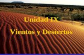 Unidad IX Vientos y Desiertos. Patrones de Circulación Atmosférica Desierto frio Zona de Temperatura Desierto frio Zona de Temperatura Desierto Caliente.