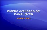 DISEÑO AVANZADO DE CANAL (ACD) HYPACK 2013. Ejemplo CHN Archivos CHN son usados para crear en tiempo real secciones transversales de áreas complejas en.