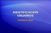 IDENTIFICACION USUARIOS HYPACK 2013. Identificación Usuarios Cada instalación HYPACK ® puede soportar múltiples usuarios. Cada instalación HYPACK ® puede.