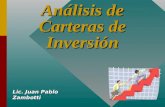 Análisis de Carteras de Inversión Lic. Juan Pablo Zambotti.