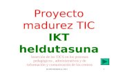 KUETOESKOLA 20111 Proyecto madurez TIC IKT heldutasuna Inserción de las TICS en los procesos pedagógicos, administrativos y de información y comunicación.