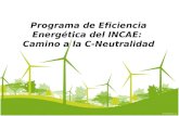 Programa de Eficiencia Energética del INCAE: Camino a la C-Neutralidad.