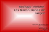 Rechazo inmune: Las transfusiones de sangre Integrantes: Maximiliano Araya Charlenne Gallardo Constanza González Bernardita Pizarro Curso: 4° B Asignatura: