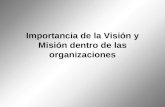 Importancia de la Visión y Misión dentro de las organizaciones.