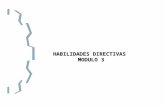 HABILIDADES DIRECTIVAS MODULO 3. MANEJO DE CONFLICTOS.