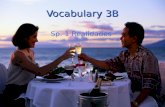 Vocabulary 3B Sp. 1 Realidades. la cena Me gusta comer pescado en la cena.