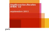 Implicancias fiscales IFRIC 12 septiembre 2011 .
